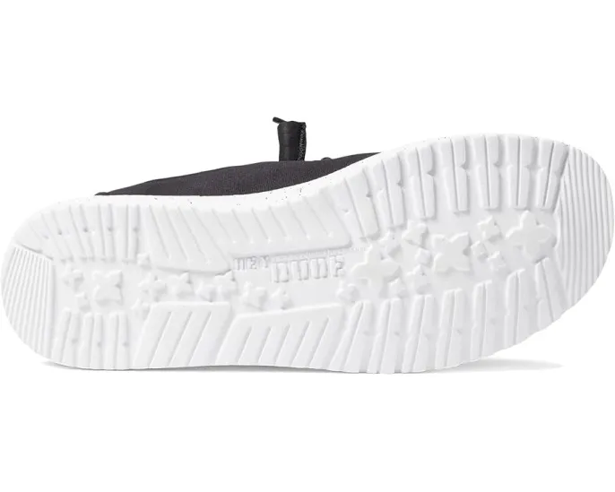 Повседневные слипоны Hey Dude Wendy Basic Wide с эластичной панелью и легкой подошвой