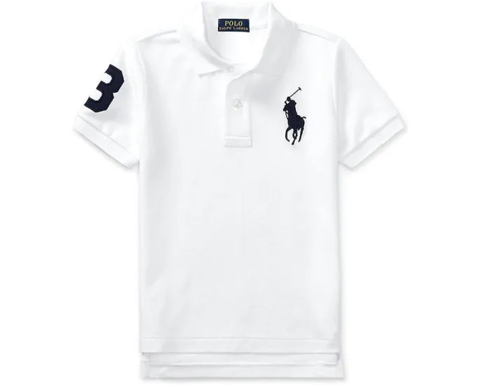 Детское поло Big Pony Cotton Mesh от Polo Ralph Lauren белое