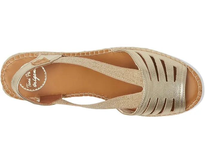 Сандалии Toni Pons Dima с квадратным каблуком и эластичными хлопковыми лямками