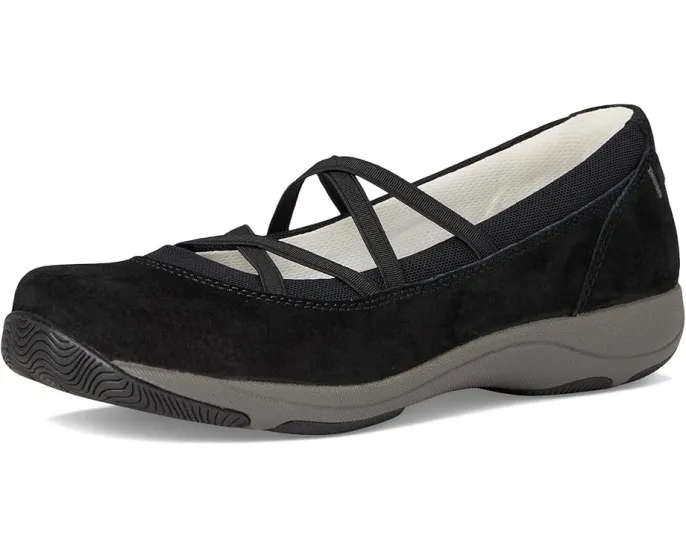 Мокасины Dansko Harper из замши с эластичными ремешками