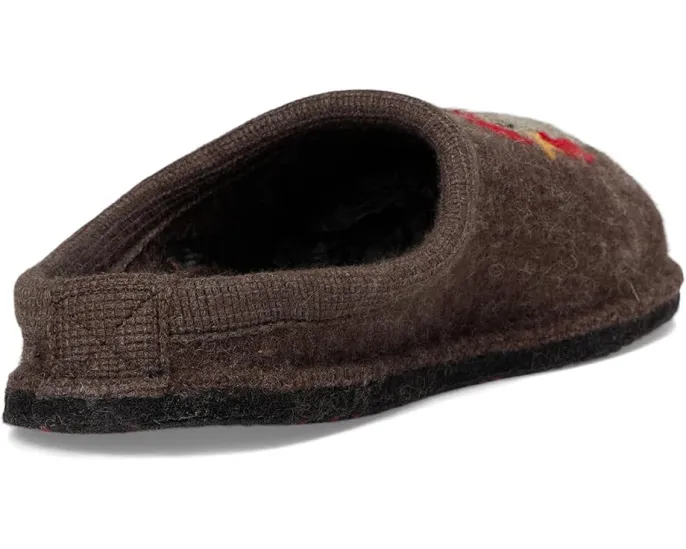 Тапочки Haflinger Chicken из 100% вареной шерсти с поддержкой свода стопы