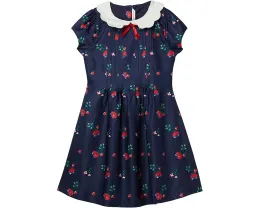 Темно-синее платье с цветочным принтом Janie and Jack для девочек