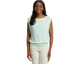 Топ Lilla P с лодочкой и эластичным подолом для стройного силуэта