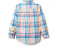 Рубашка Janie and Jack Madras Plaid на пуговицах для малышей и детей
