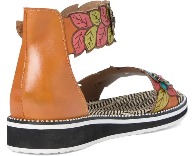 Сандалии L'Artiste by Spring Step Cruzer с аппликациями и клиновидным каблуком