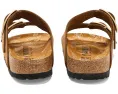 Сандалии Birkenstock Arizona Big Buckle из нубука с цветным принтом на стельке