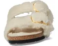 Сандалии Birkenstock Arizona Big Buckle Teddy из овчины с пробковой стелькой