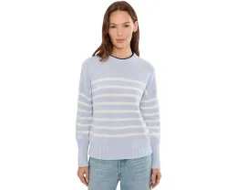 525 america Полосатый пуловер Hazel с круглой горловиной из хлопка и льна