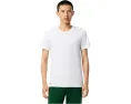 Футболки Lacoste с круглым вырезом приталенные 3 штуки