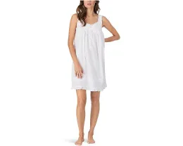 Короткая комбинация Eileen West без рукавов из хлопкового батиста