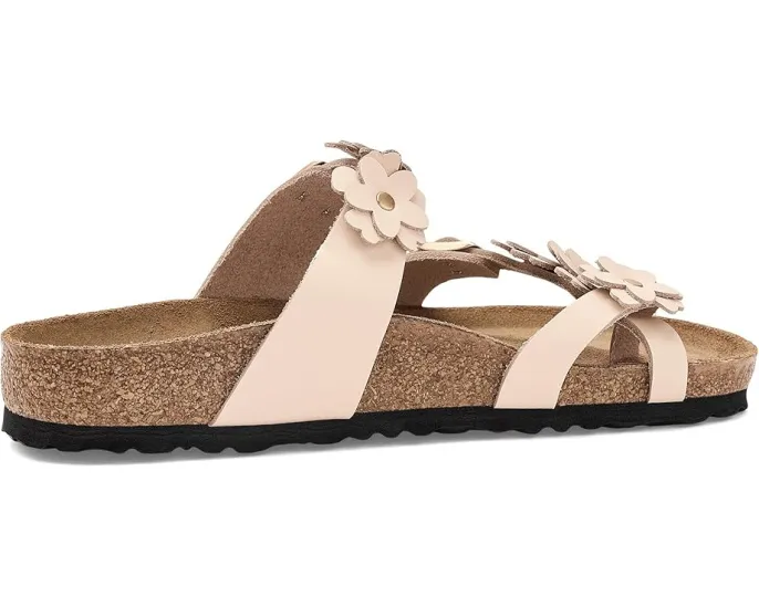 Сандалии Mayari Flowers с аппликацией цветов и пробковой стелькой от Birkenstock