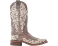 Ковбойские сапоги Corral Boots A2663 с цветочной строчкой и квадратным носком