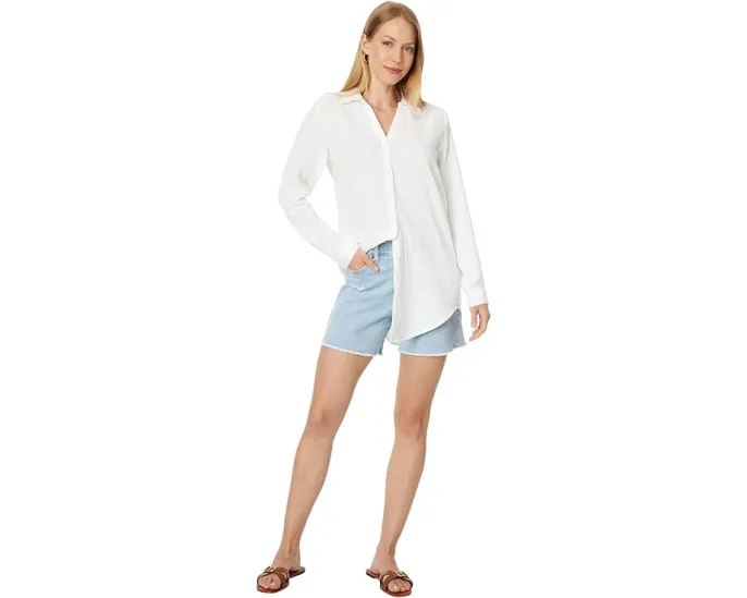 Туника Lilla P Long Sleeve Button Down из органического хлопка