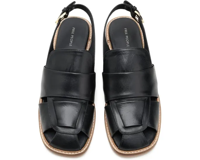Плоские сандалии Libby Fisher Flat от Free People с плетеным верхом и низким каблуком