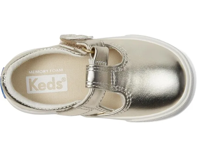 Детские туфли Keds Daphne Mary Jane с застежкой на липучке и цветочным декором