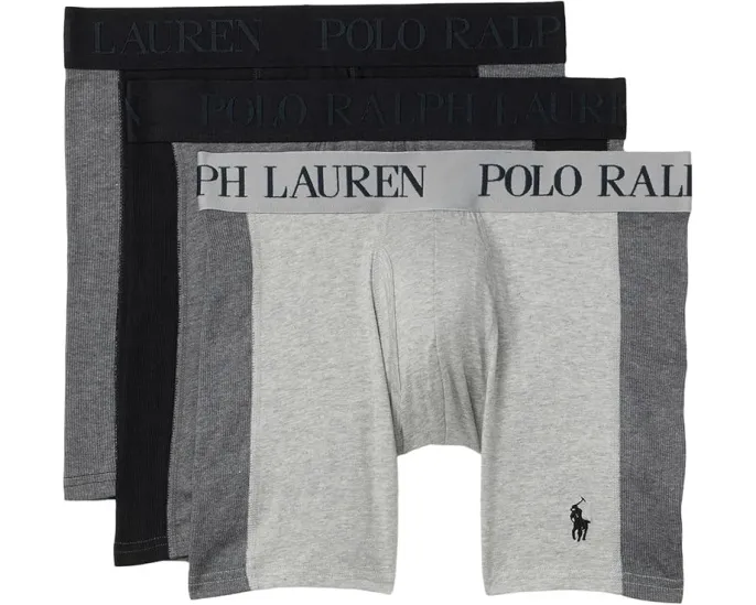 Комплект боксеров Polo Ralph Lauren 4-D Flex Max с ребристыми вставками