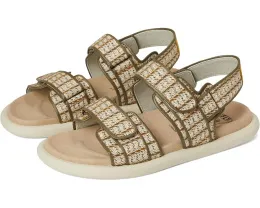 Сандалии FLY LONDON PAAV228FLY с узором "гусиная лапка" и танкеткой