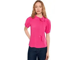 Блузка Short Sleeve Tie Neck Bow Knit от CeCe с бантом на шее