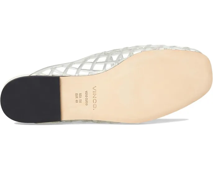 Сандалии-мюли Vince Barcelona из прозрачного материала на плоской подошве