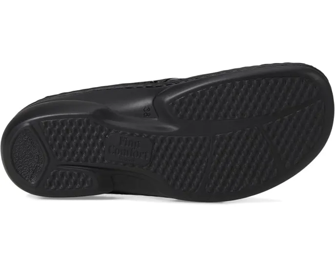 Клоги Finn Comfort Stanford Nero Vegas из натуральной кожи с анатомической стелькой