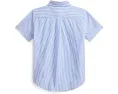 Polo Ralph Lauren Kids Полосатая рубашка из хлопкового пике для малышей и детей