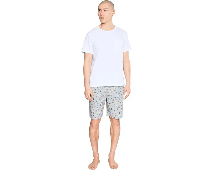 Пижамные шорты Tommy Bahama Cotton Woven с тропическим принтом