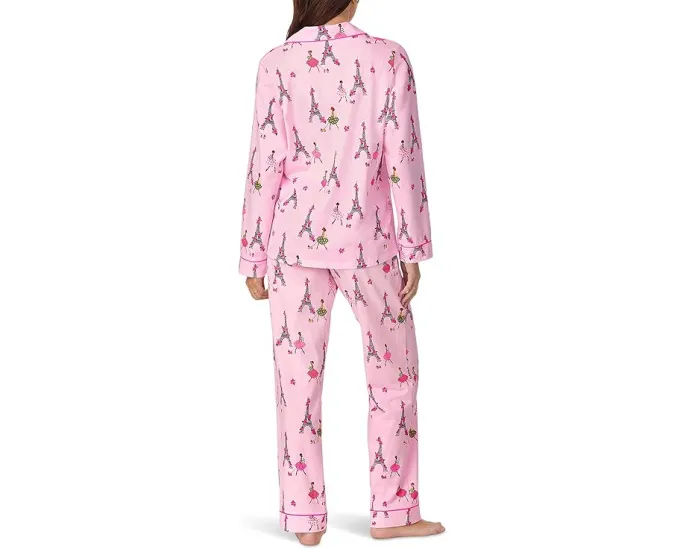 Пижамный комплект Bedhead PJs с длинными рукавами из хлопкового трикотажа