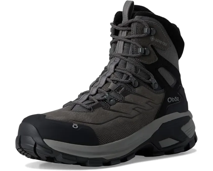 Ботинки Oboz Bridger Ridge Mid GTX с мембраной GORE-TEX и кожаным верхом