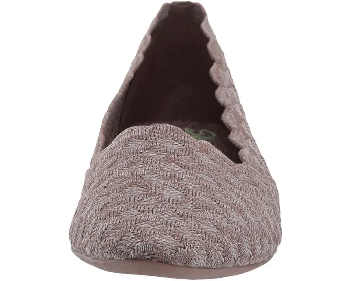 Балетки Skechers Cleo Honeycomb с вязаным верхом и стеганым краем на пенной стельке