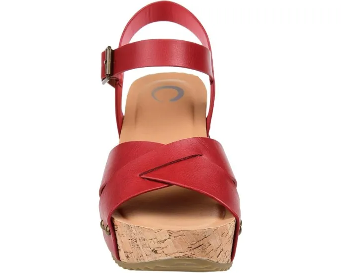 Journee Collection Сандалии Valentina на платформе с комфортной пеной Comfort Foam™