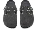 Кломпы Birkenstock Boston с заклепками из замши