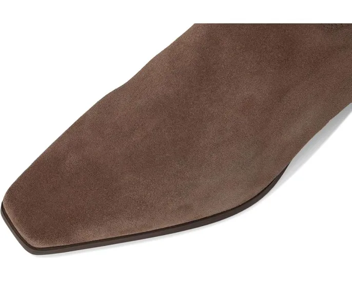 Vince Camuto Ботинки Pavla до колена из кожи с крокодиловым тиснением на устойчивом каблуке