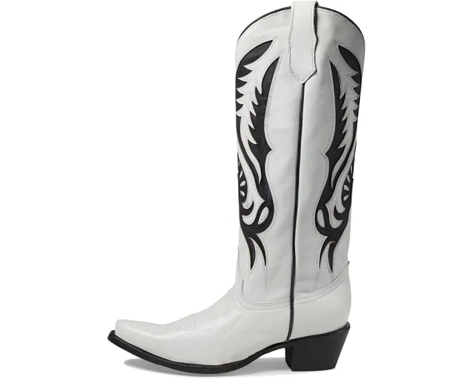 Corral Boots L6067 сапоги до икры с контрастной вышивкой и боковыми петлями