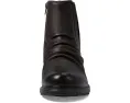 Ботинки Clarks Hearth Rose из кожи с эффектом смятия и высотой до икры