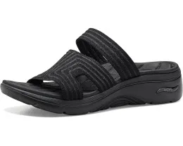 Сандалии Skechers GO WALK Arch Fit 2.0 с блестящим трикотажем