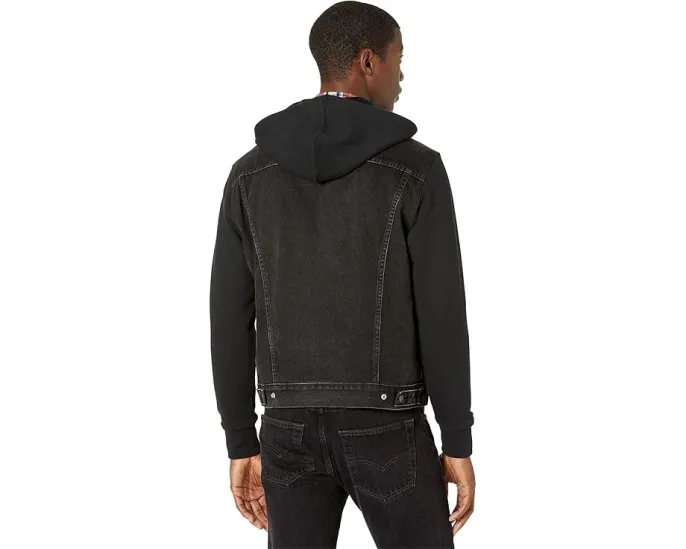 Куртка Levi's Hybrid Hoodie V Trucker с капюшоном и денимом