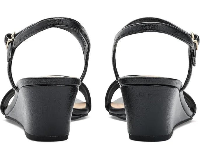 Сандалии LifeStride Sawyer Strappy с регулируемым ремешком на щиколотке и клиновидным каблуком