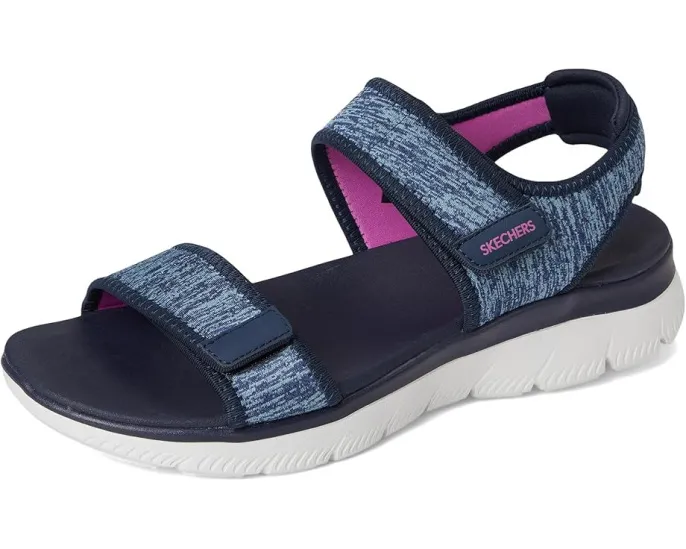 Сандалии Skechers Summits Cutest Icon с кожаным верхом и стелькой Yoga Foam
