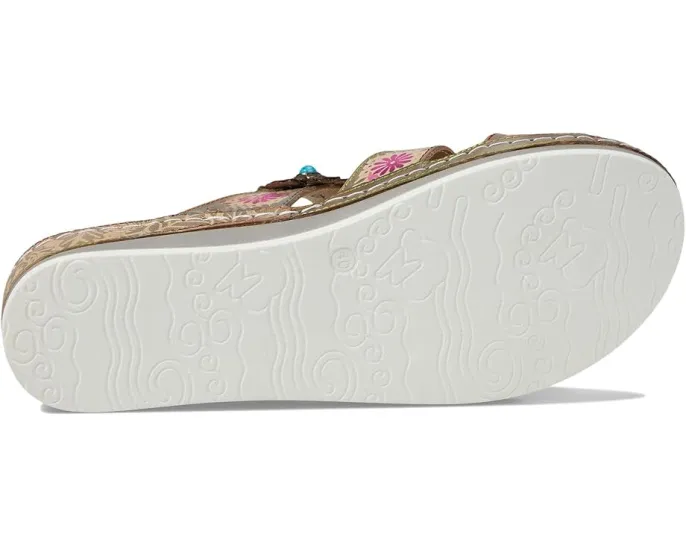 Сандалии Pillow-Soft с цветочным декором и ручной росписью стельки L'Artiste by Spring Step