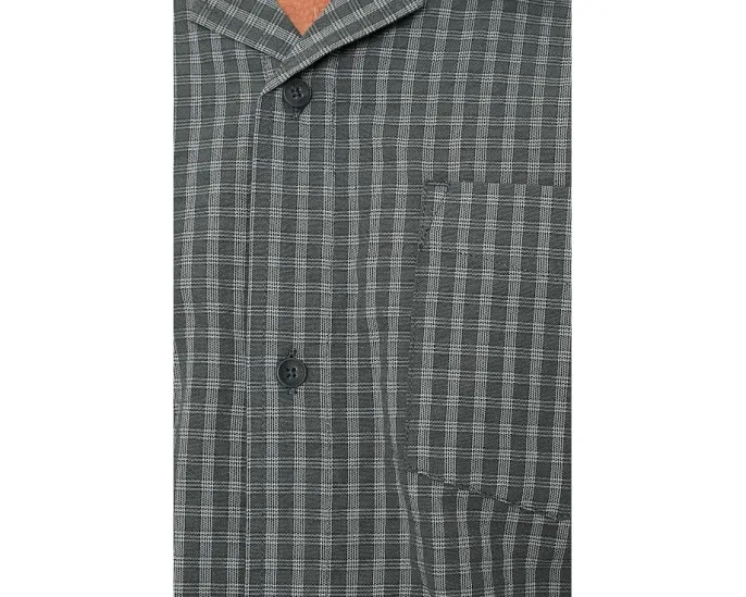 O'Neill рубашка Og Seersucker Plaid с коротким рукавом из хлопка