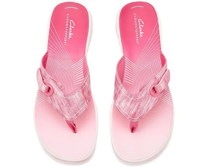 Шлепанцы Clarks Breeze Reyna с технологией Cloudsteppers и стелькой Cushion Soft