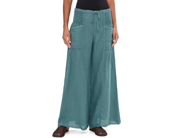 Широкие льняные брюки Coleson со шнурком на поясе от XCVI