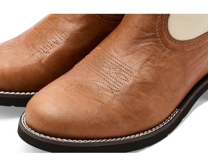 Сапоги Kearney от Ariat из комбинации кожи и замши с круглым носком