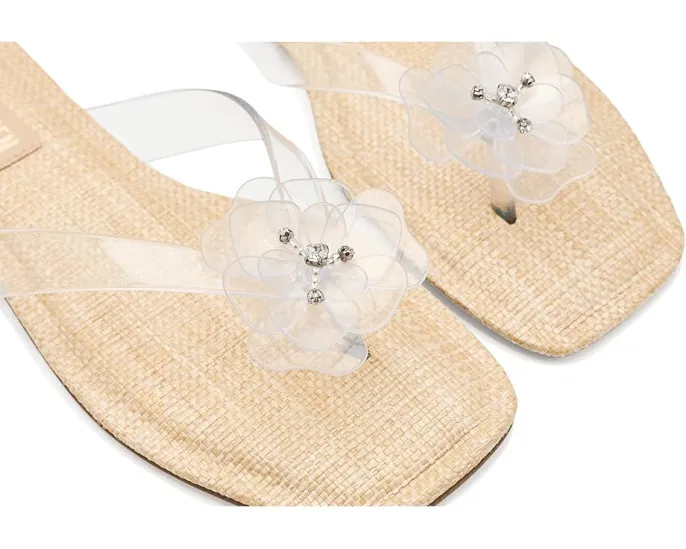 Балетки Steve Madden Tigerlily с квадратным носком и цветочными стразами