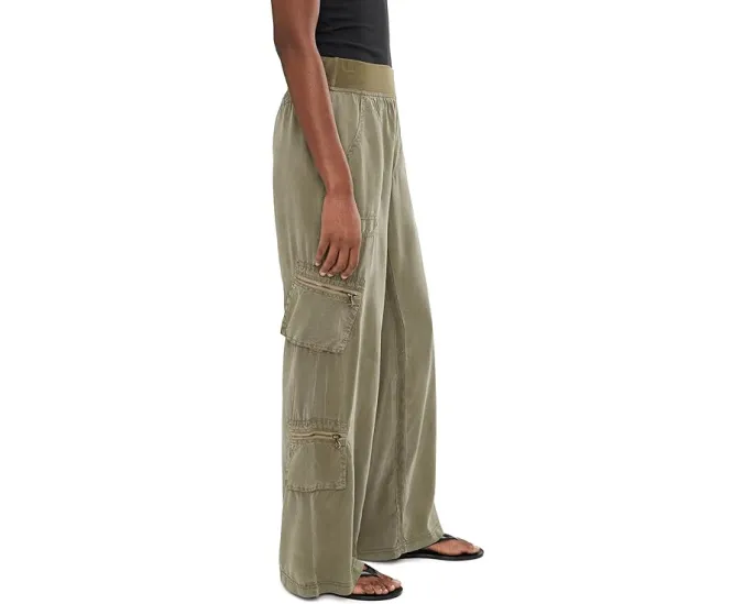 Брюки XCVI Britte из лиоцелла с карманами на молнии и эластичным поясом