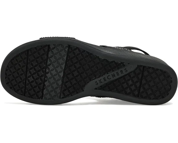 Сандалии SKECHERS Parallel Lite Sassy Dayz 2.0 с ремешком, украшенным стразами, и стелькой Luxe Foam