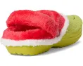 Теплые детские сабо Crocs Kids с подкладкой в стиле Гринча