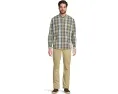 Рубашка Comfort Stretch Chambray от L.L.Bean с длинным рукавом и традиционным кроем навыпуск