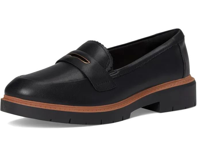 Классические лоферы Clarks Westlynn Glow с гладкой кожей и подошвой из термопластичной резины