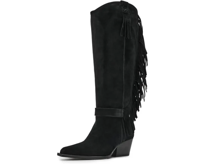Ковбойские сапоги Free People Faith Fringe Western с бахромой и замшевым верхом